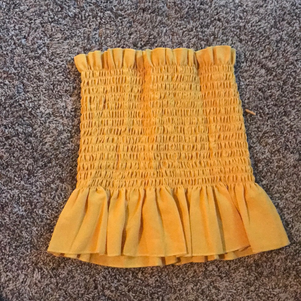 yellow tube top